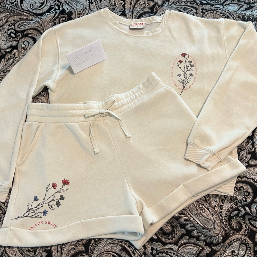 Taylor Swift Loving Him Was Red Sweatshirt and Shorts Set